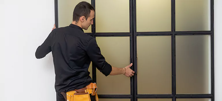 Patio French door installation in Fredricton, ON