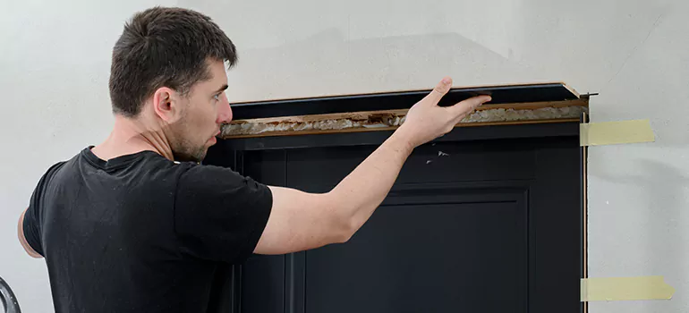 Wood Door Hole Repair in Fredricton, ON