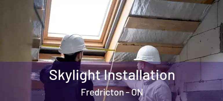  Skylight Installation Fredricton - ON