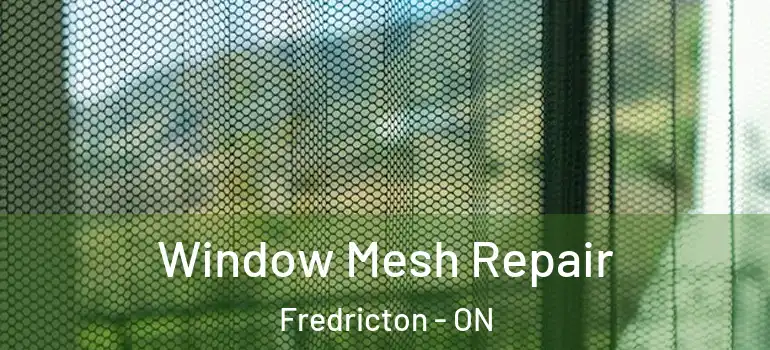  Window Mesh Repair Fredricton - ON